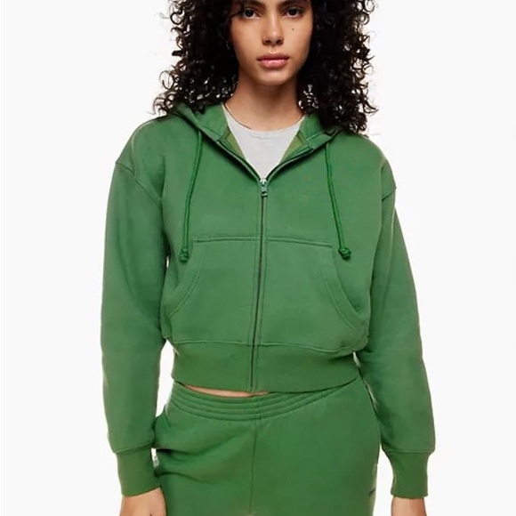 TNA Green Airy Sweatfleece Sweatpants - Picture 5 of 7